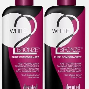 Devoted Creations White 2 Bronze Tanning Lotion Lot Of 2 Bottles